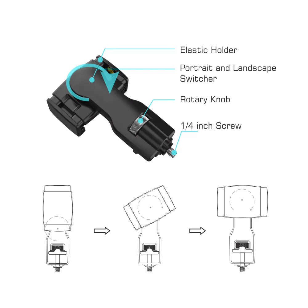 Smartphone Holder for Pro 4/3/Mobile+/MT2 Gimbals - Image 5